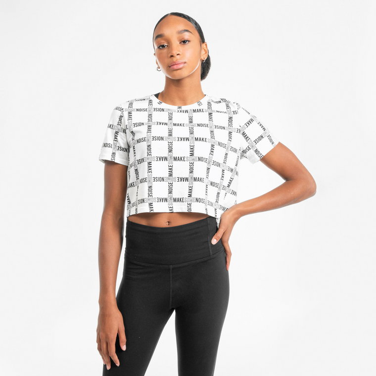 Koszulka z krótkim rękawem do tańca urban dance damska Starever crop top