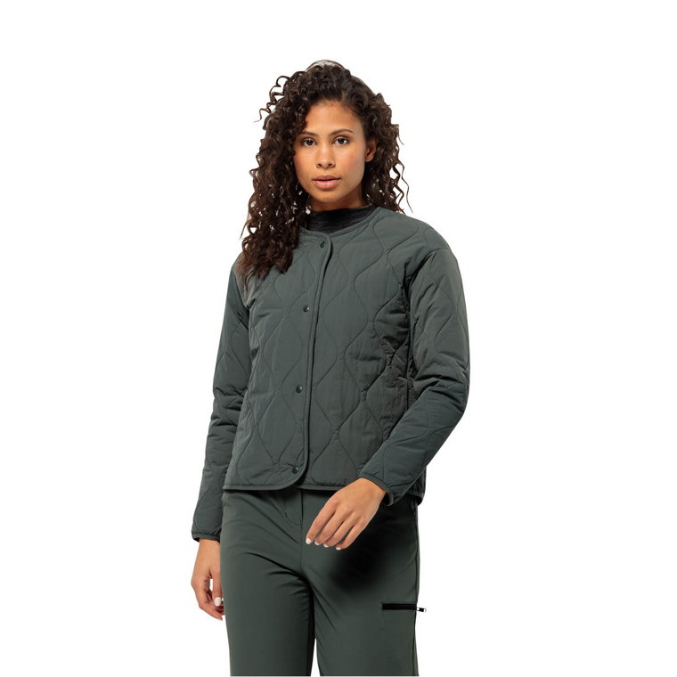 Damska kurtka ocieplana Jack Wolfskin WANDERMOOD INS JKT W slate green - L