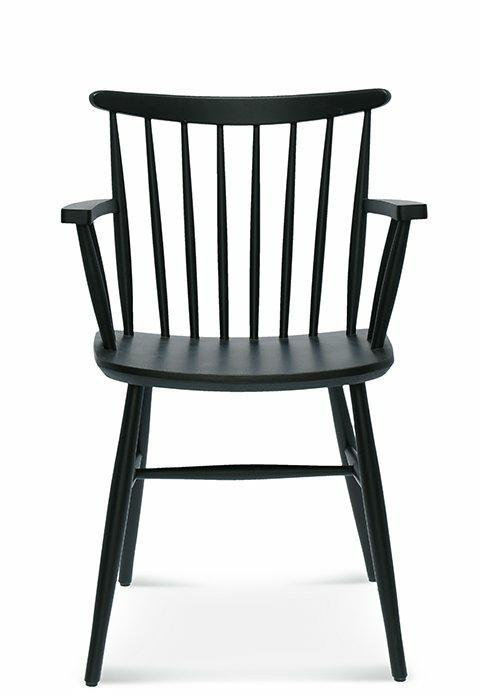Krzesło z podłokietnikami Wand B-1102/1 siedzisko twarde standard
