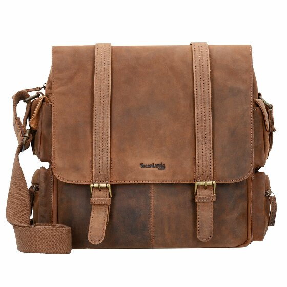 Greenland Nature Montenegro Messenger Leather 31 cm Laptop Compartment natur