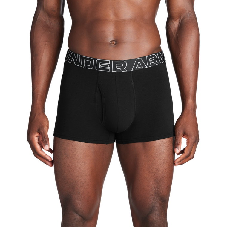 Męska bielizna treningowa (3-pack) Under Armour M UA Perf Cotton 3in - czarna