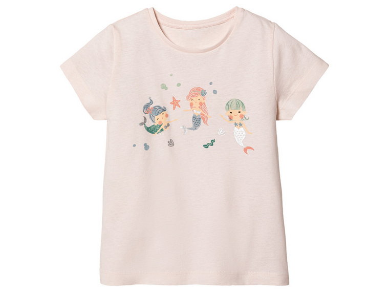 lupilu Piżama dziecięca z bawełny (t-shirt + spodenki) (98/104, Różowy)