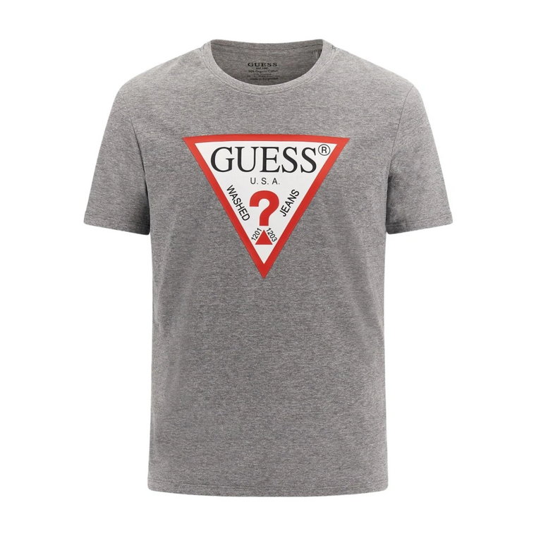 Kultowy Logo Slim Fit T-Shirt Guess