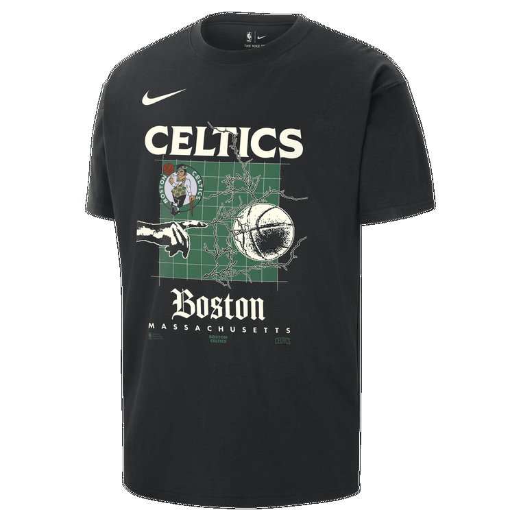T-shirt męski Nike NBA Max90 Boston Celtics Courtside - Czerń