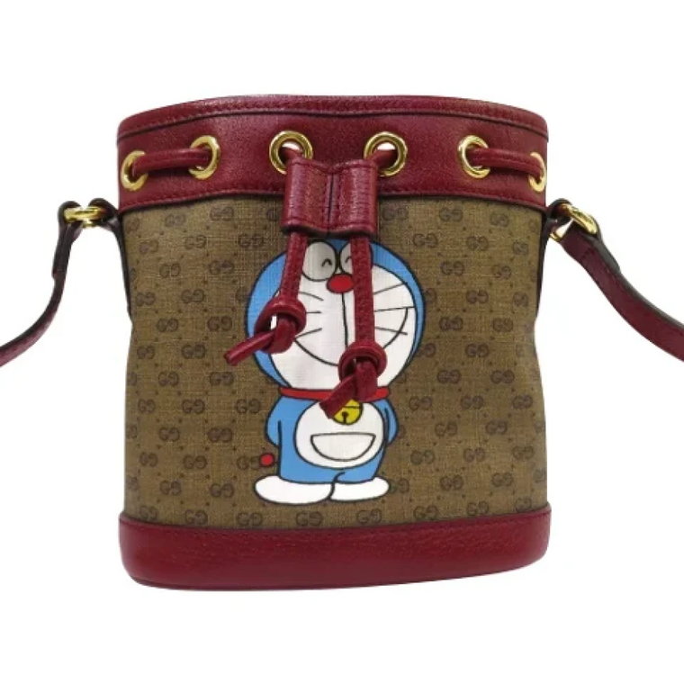 Pre-owned Canvas shoppers Gucci Vintage