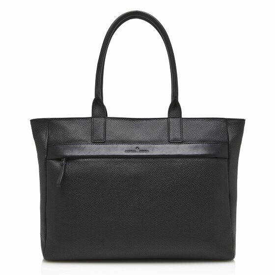 Castelijn & Beerens Anna Shopper Bag RFID Leather 45 cm Komora na laptopa black