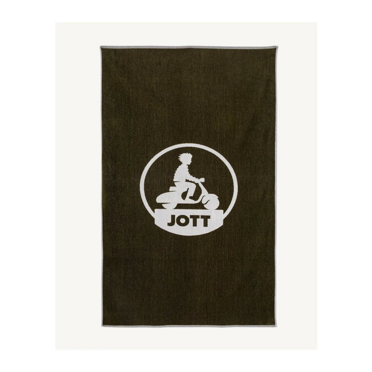 Logo Ręcznik Plażowy - Odświeżający Zielony, 100% Bawełna, Można Prać w Pralce Jott