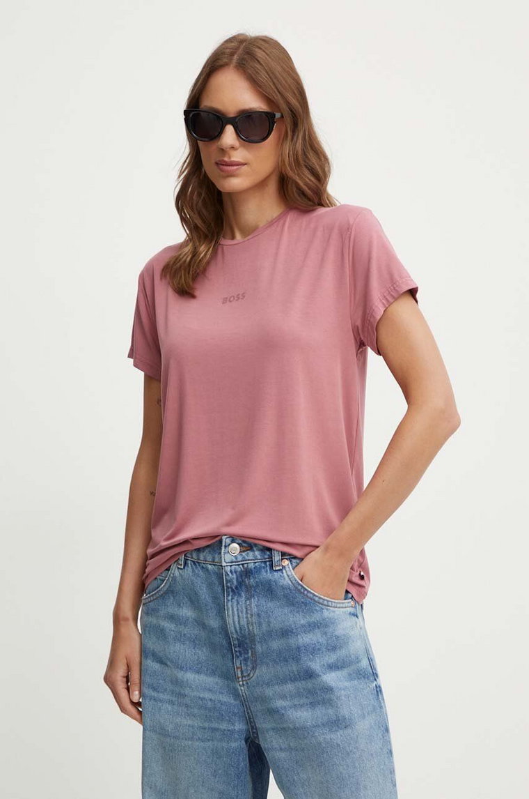 BOSS t-shirt damski kolor różowy 50525711