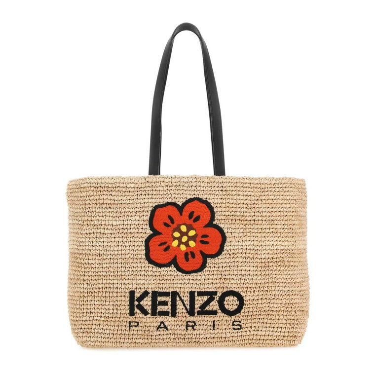 Duża torba na zakupy Crest Raffia Kenzo