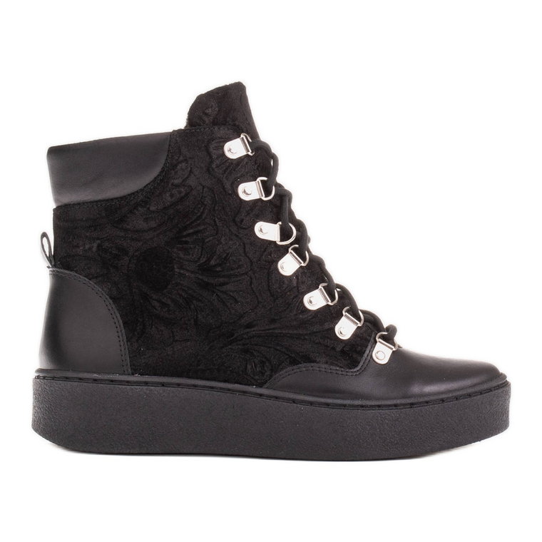 Marco Shoes Botki damskie 1350b-679-001-4 czarne