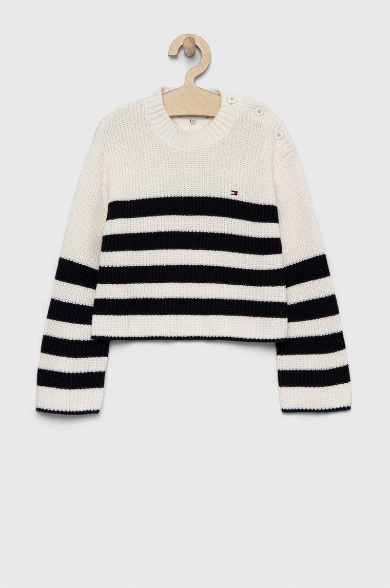 Tommy Hilfiger sweter dziecięcy kolor biały