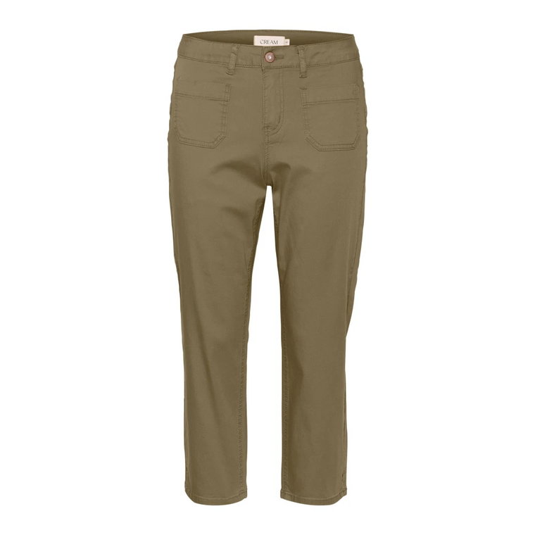 Cropped Trousers Cream