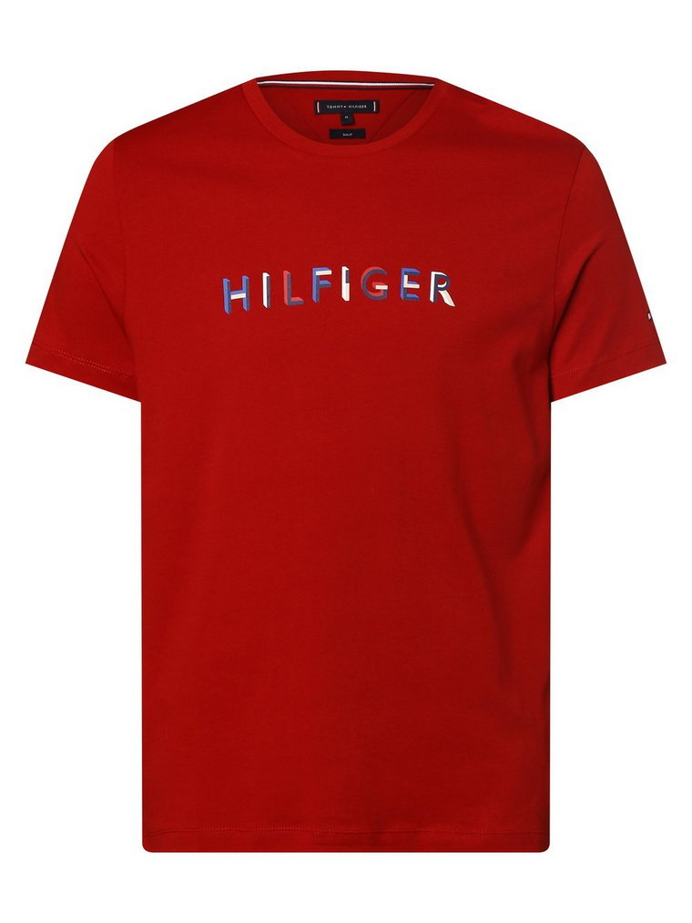 Tommy Hilfiger - T-shirt męski, czerwony