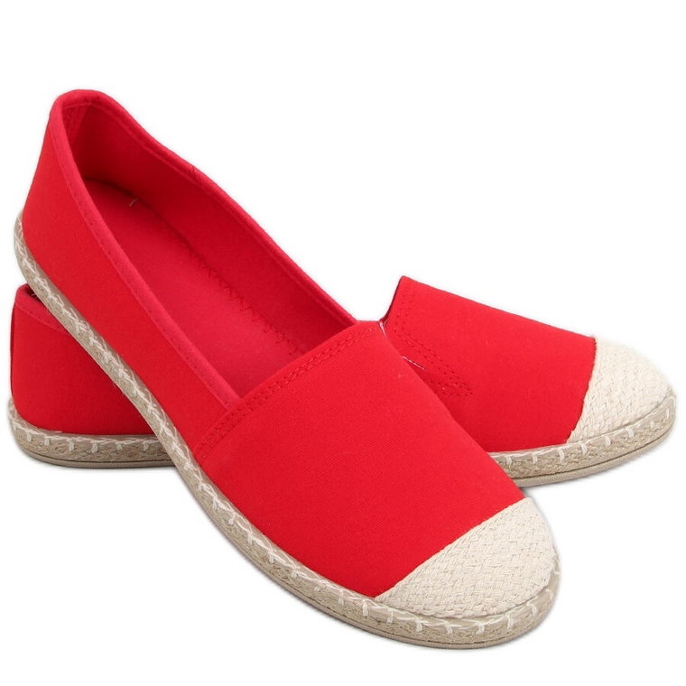 Espadryle damskie Casto Red czerwone