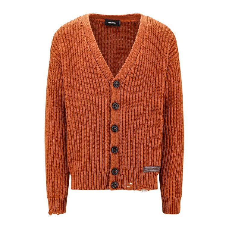 Stylowy Pomarańczowy Sweter Aw23 Dsquared2
