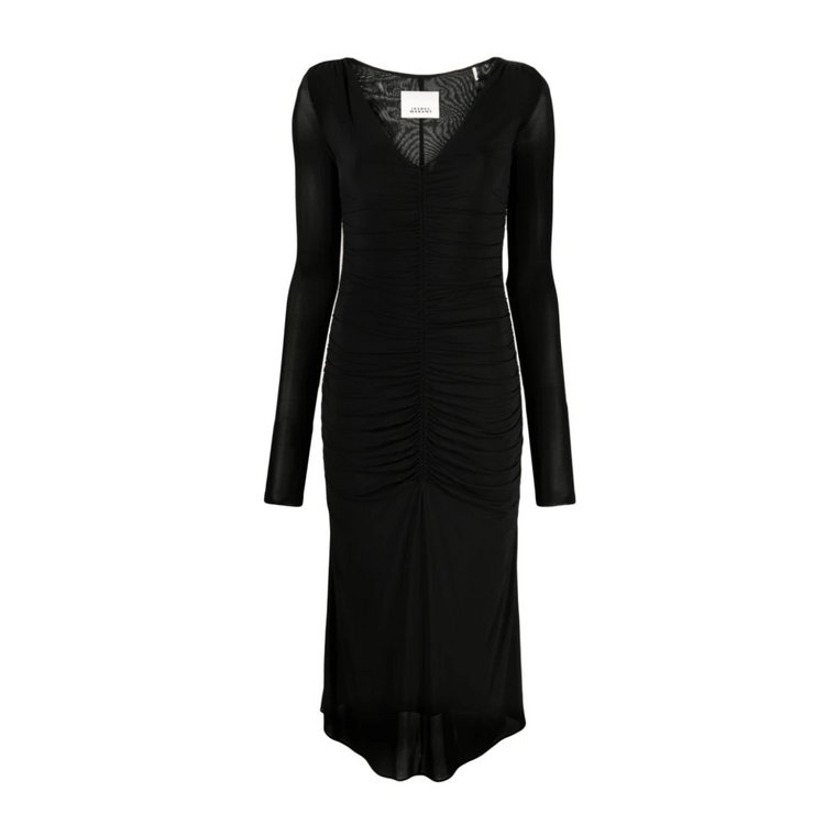 Czarna sukienka dla kobiet Aw23 Isabel Marant