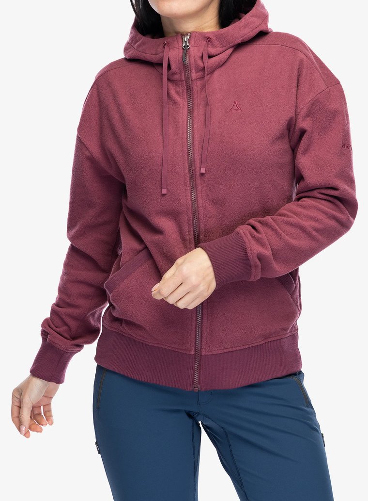 Bluza polarowa damska Schoffel Fleece Jk Style Leveche - acai