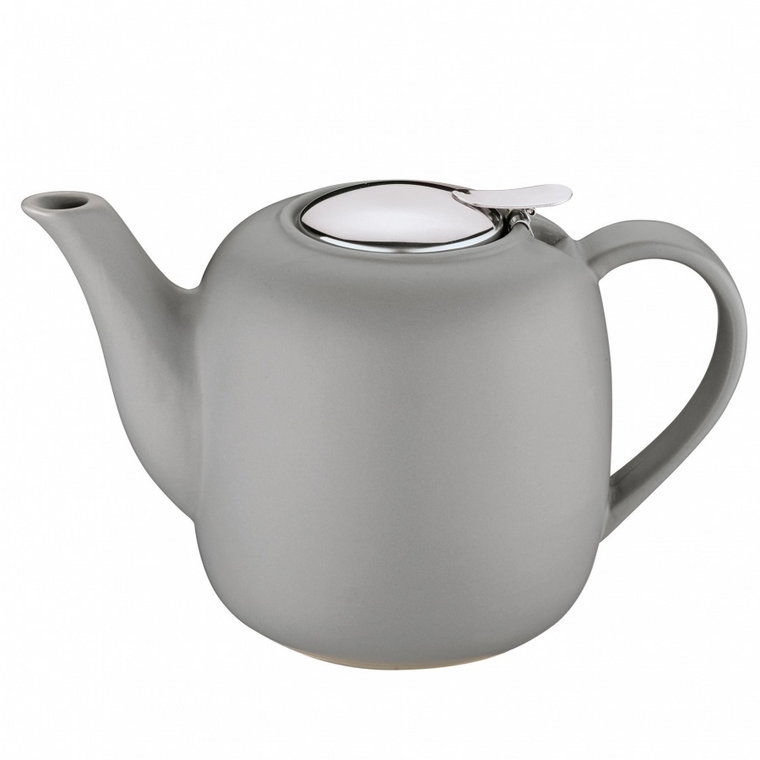 dzbanek do herbaty, z zaparzaczem, ceramika/stal nierdzewna, 1,5 l, szary kod: KU-1046001900