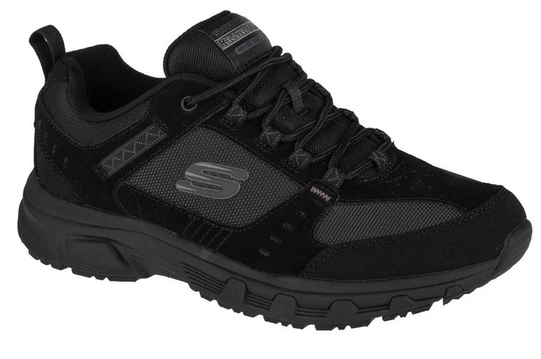 Skechers Oak Canyon 51893-BBK, Męskie, Czarne, buty trekkingowe, skóra zamszowa, rozmiar: 41