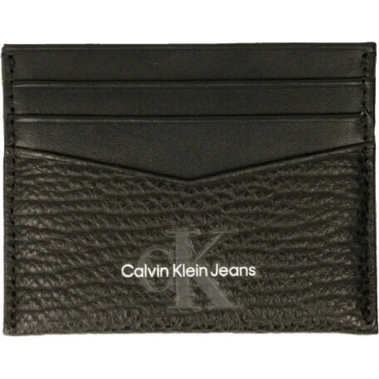 CALVIN KLEIN JEANS Skórzane etui na karty