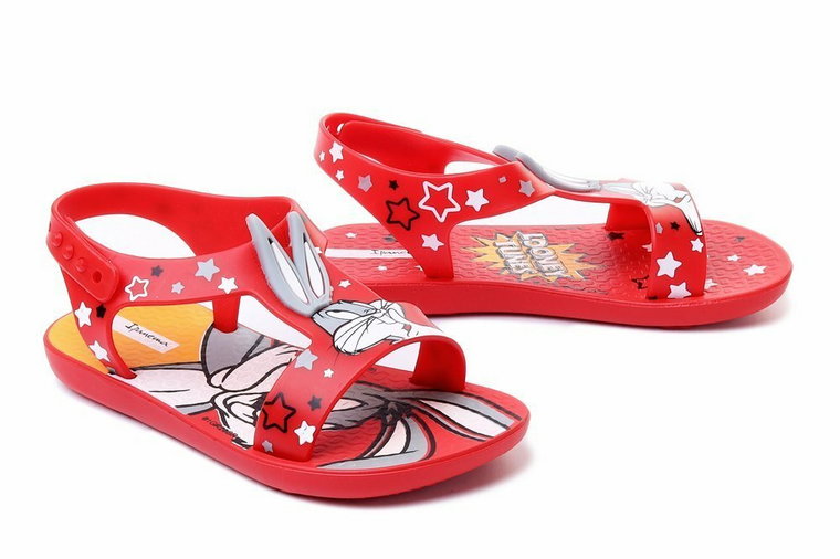 IPANEMA 26372 LOONEY TUNES BABY 22192 red/grey, sandały dziecięce, rozmiary: 21-25,5