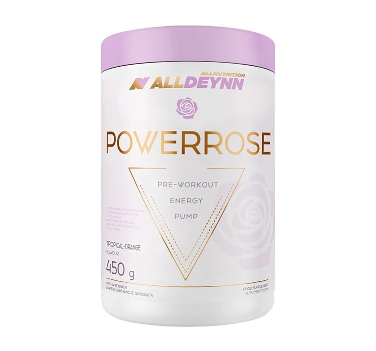 ALLNUTRITION ALLDEYNN POWERROSE PRZEDTRENINGÓWKA TROPICAL-ORANGE 450G