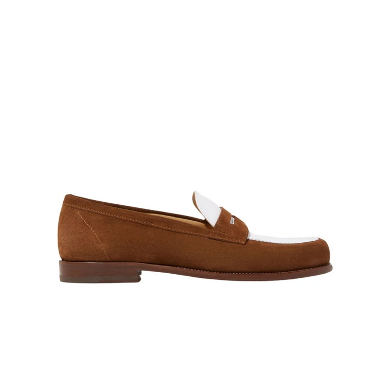 Klasyczny Cognac Suede Penny Loafer Scarosso