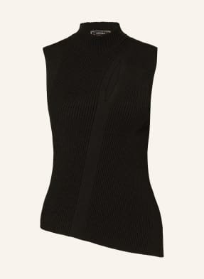 Versace Top Z Dzianiny schwarz