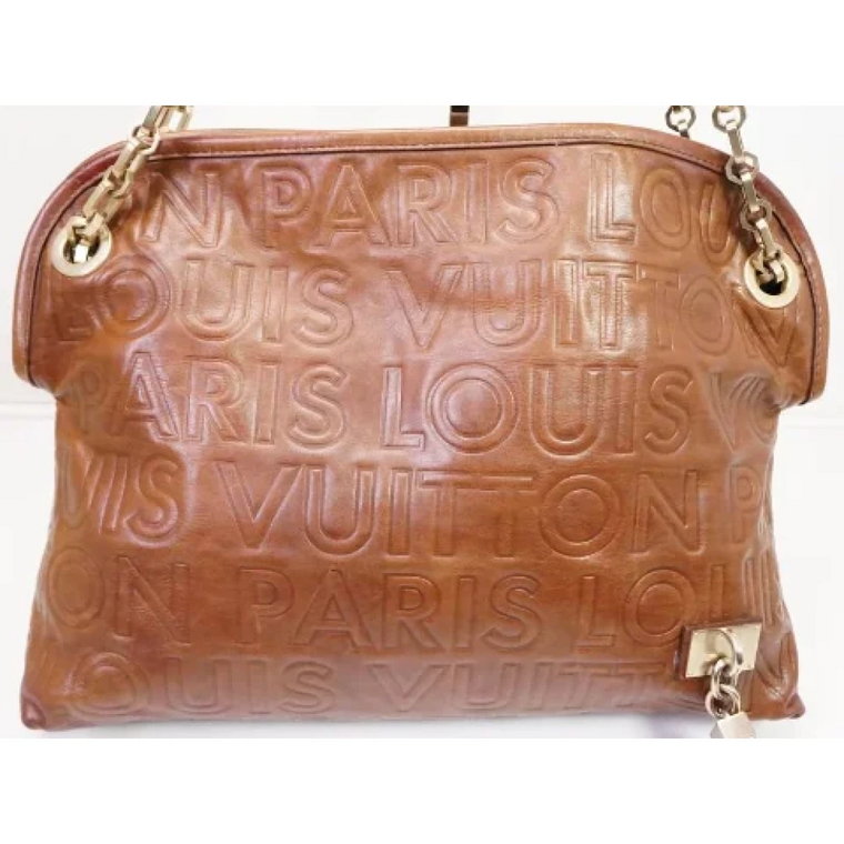 Autentyczna używana skórzana torba na ramię Louis Vuitton Vintage