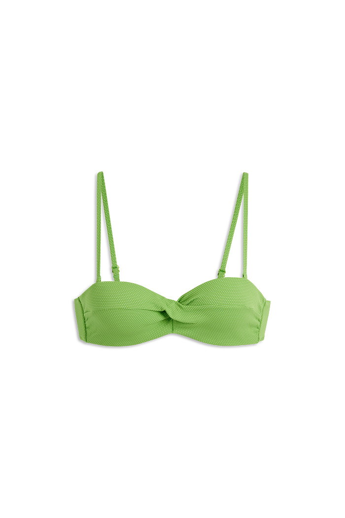C&A Góra od bikini-bandeau-wyściełana-LYCRA XTRA LIFE, Zielony, Rozmiar: 75 B