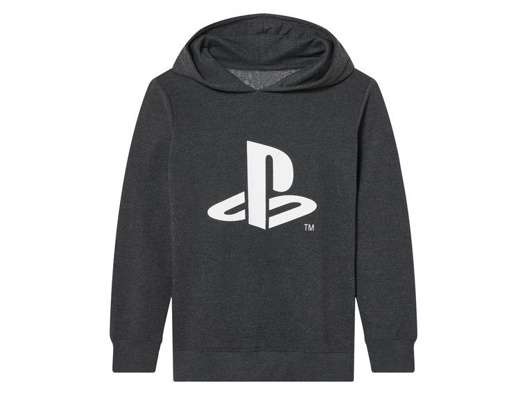 Bluza dziecięca z kapturem Playstation / Xbox (PlayStation, 134-140, Antracytowy)