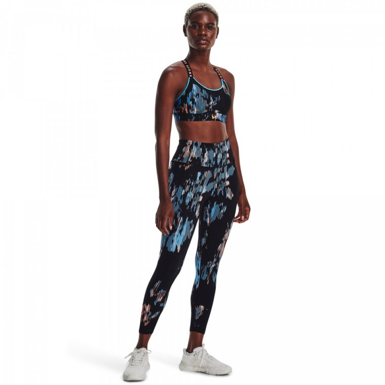 Damskie legginsy treningowe UNDER ARMOUR Meridian Print Ankle Leg - czarne