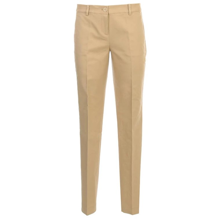 Klasyczne Spodnie Slim Fit Beige Michael Kors