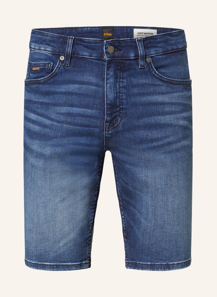 Boss Szorty Jeansowe Delaware Slim Fit blau