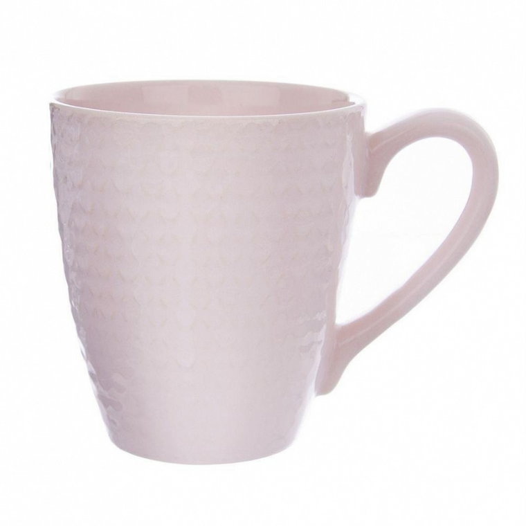 Kubek ceramiczny z uchem, do kawy, herbaty, 430 ml, różowy kod: O-128834