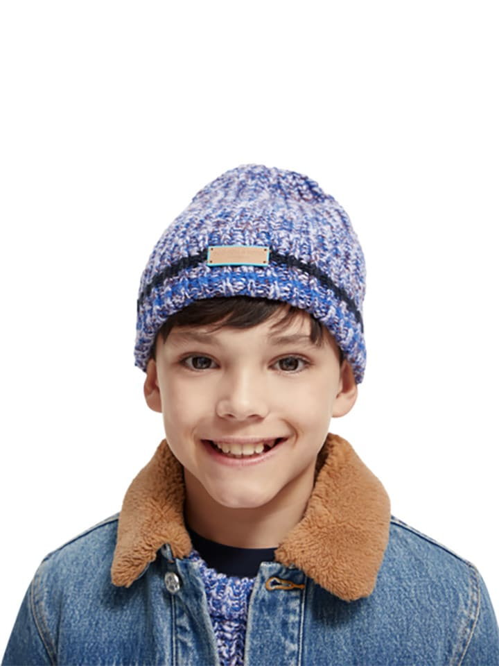 Scotch & Soda Czapka beanie w kolorze niebieskim