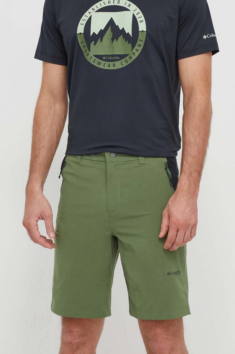 Columbia szorty outdoorowe Triple Canyon Short II kolor zielony 2071973