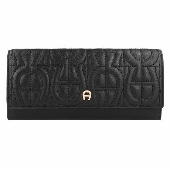 AIGNER Diadora Portfel Ochrona RFID Skórzany 20 cm black