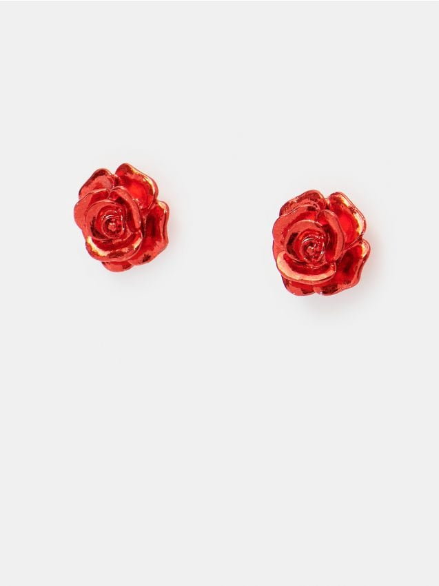 Mohito - Kolczyki róże - czerwony
