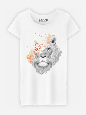 WOOOP Koszulka "Roar" w kolorze białym