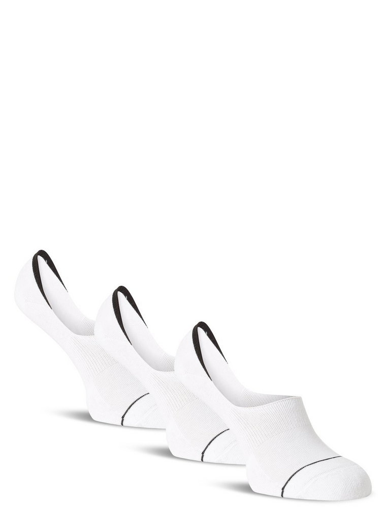 Calvin Klein - Damskie skarpety do obuwia sportowego pakowane po 3 szt., biały