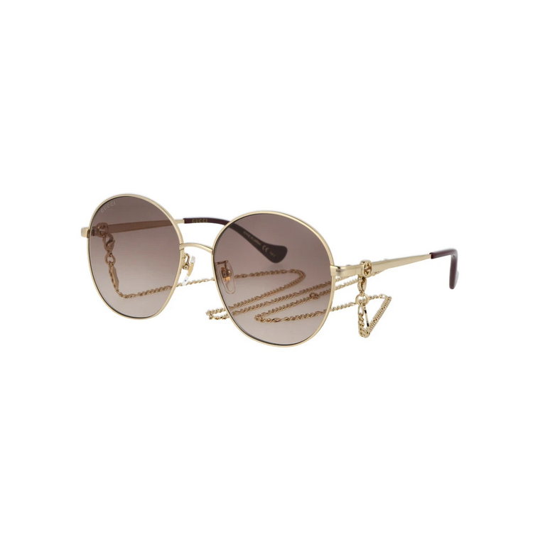 Gold/Brown Sunglasses Gucci