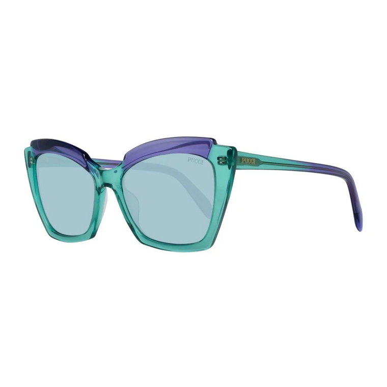 Zielone Okulary Przeciwsłoneczne Cat Eye z Ochroną UV Emilio Pucci