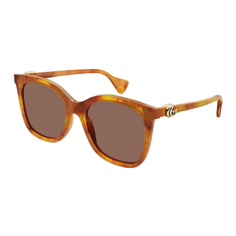 Wysokiej jakości Havana Brown okulary przeciwsłoneczne Gucci