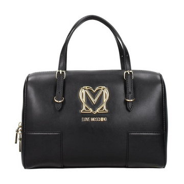 Handbags Polyurethane Czarny Love Moschino