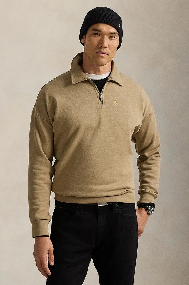 Polo Ralph Lauren sweter bawełniany kolor beżowy  710961601