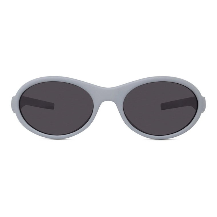 Szare Owalne Okulary Przeciwsłoneczne z Zintegrowanymi Osłonami Bocznymi Givenchy