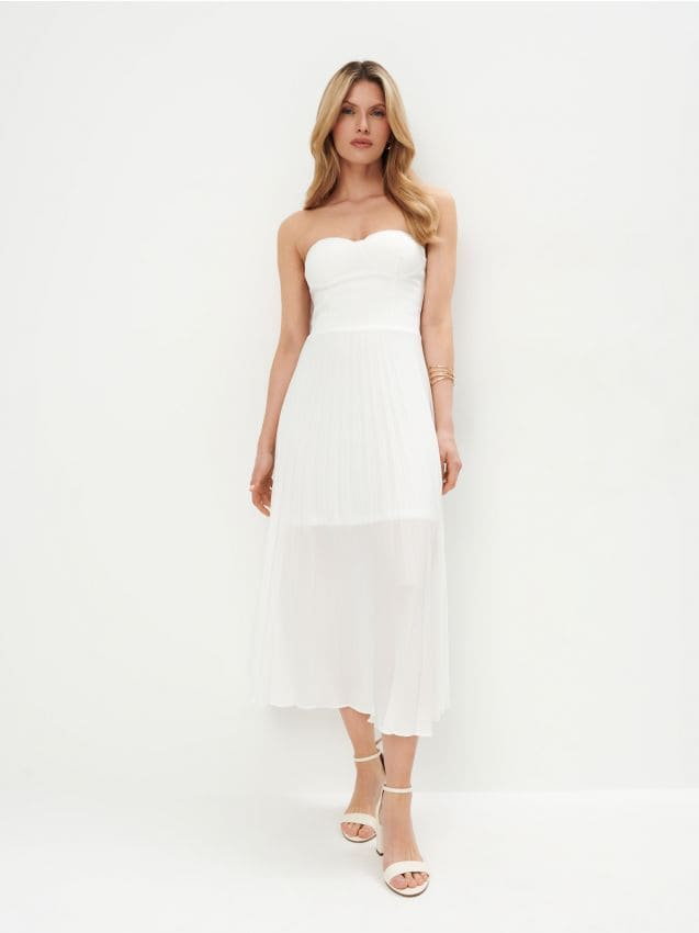 Mohito - Sukienka midi - biały