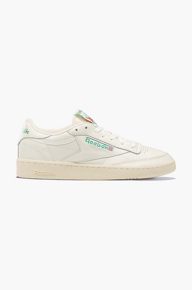 Reebok Classic sneakersy skórzane Club C 1985 kolor beżowy DV6434