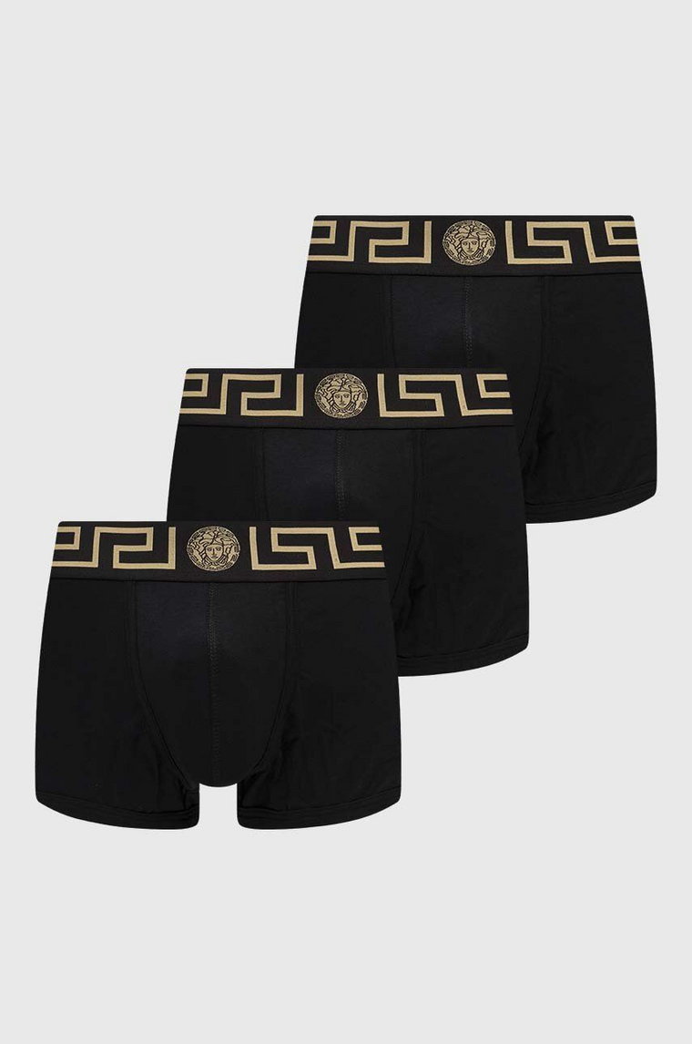 Versace bokserki 3-pack męskie kolor czarny AU10326 A232741